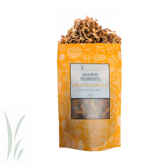 Wild Chanterelle Mushrooms, Dried / 20g