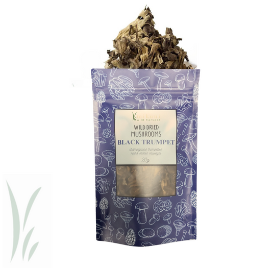 Wild Black Trumpet Mushrooms, Dried / 20g